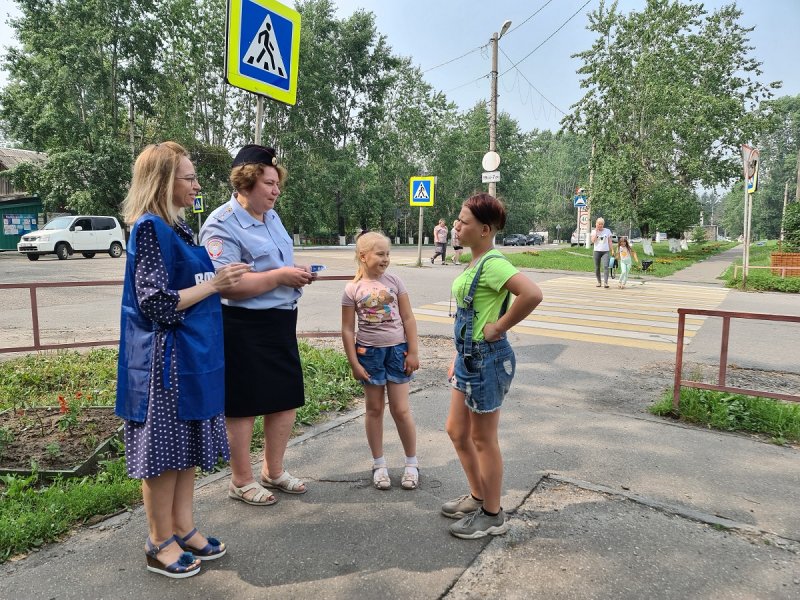 В поселке Серышево прошел десант безопасности дорожного движения